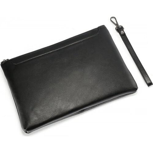 Genuine Leather men envelope bag mens clutch bag cross section business handbag casual first layer leather hand bag male purse