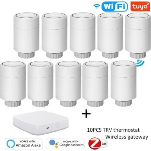 ZigBee Tuya Smart Thermostat TRV Radiator Thermostatic Valve Work with Smart Life and Tuya App
