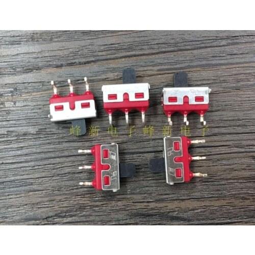 US 2 gear 3 foot small micro toggle switch with frame 5A high current curved foot sliding power switch