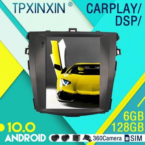 10.0 For TOYOTA Corolla 2006 - 2012 Android Car Stereo Radio with Screen Tesla Radio Player Car GPS Navigation Head Unit
