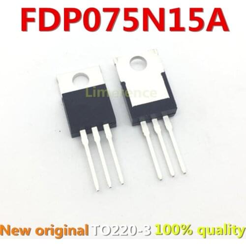 100% nuevo 50 unids/lote original MOSFET FDP075N15A 150V130A FDP075N15 TO-220 Transistor