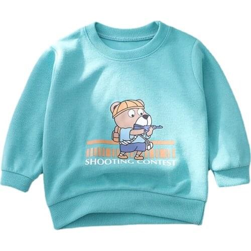 2021 Autumn BC Series Cartoon Cotton Sweatshirt Baby Boy Winter Clothes Kids Sweatshirt Baby Boys Clothes Boys Clothes