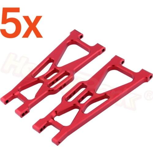 5Pairs/Lot Alum Rear Lower Susp Arm A-Arms For RC 1:10 Electric Himoto E10MT E10MTL E10XT E10XTL Truggy Truck Parts 33603G 31604