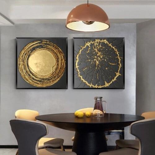 Abstract Gold Luxury Posters Nordic Canvas Art Painting Home Decor Wall Art Retro Print Living Room Vintage Minimalist Picture