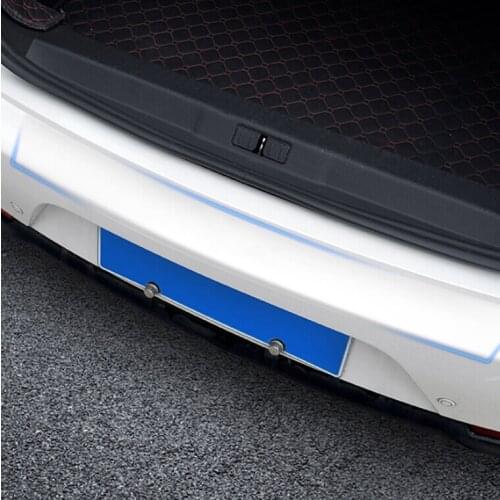 Car Rear Bumper Trunk Load Edge Protector Sticker For Mini Cooper S JCW R56 Cabrio R57 Auto PVC Vinyl Decal Accessories