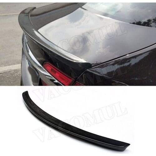 Carbon Fiber Rear Spoiler for Jaguar XF Sedan 4-Door 2009-2019 Boot Trunk Trim Sticker Wings Car Styling