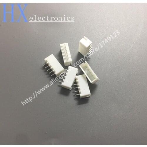 Free shipping 1000PCS New White 5 pin XH2.54 male straight pin socket connector terminals pitch 2.54mm 5P