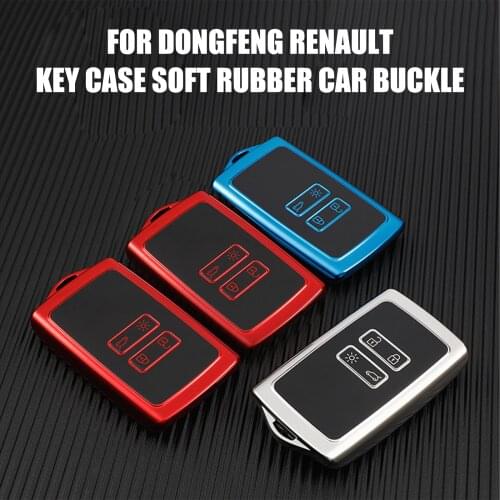 1 Pc TPU Car Remote Key Case For Renault Ridjar Megane Capturer 4 Rs Koleos Logan Cover Keychain Protect Accessories Shell