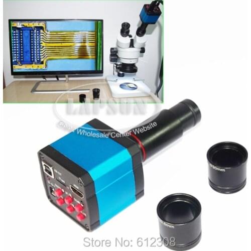 14.0MP HD HDMI USB Digital Eyepiece Camera Photo & Video Recorder with Adapter for Monocular / Stereo Binocular Zoom Microscope