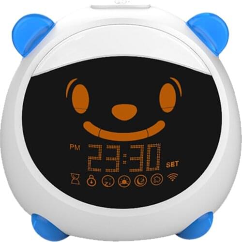Kids Sleep Training Alarm Clock 7 Colors Wireless Remote Control Wake Up Clocks Table Bedsides Electronic Clock For Children