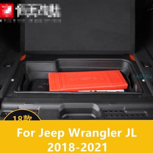 For Jeep Wrangler JL 2018-2021 Trunk storage box Interior modification parts Tail box storage storage box high quality