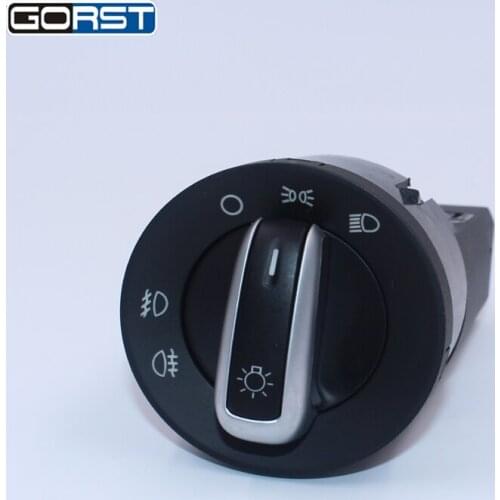 Chrome Headlight Fog lamp Switch Button for VW Golf MK4 Jetta 4 Bora 1998-2008 Passat B5 Lavida 3BD941531A
