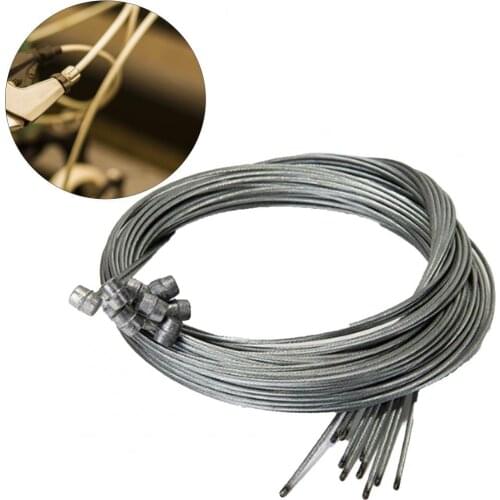 10pcs 1.75M Bicycle Derailleur Cables Mountain Bike Fixed Gear Stainless Wire Bicycle Front and Rear Brake Inner Line Bike Parts