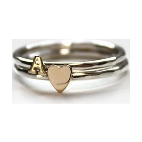 STONE AGE KOLLEKSİYONU LADY SINGLE LETTER RING