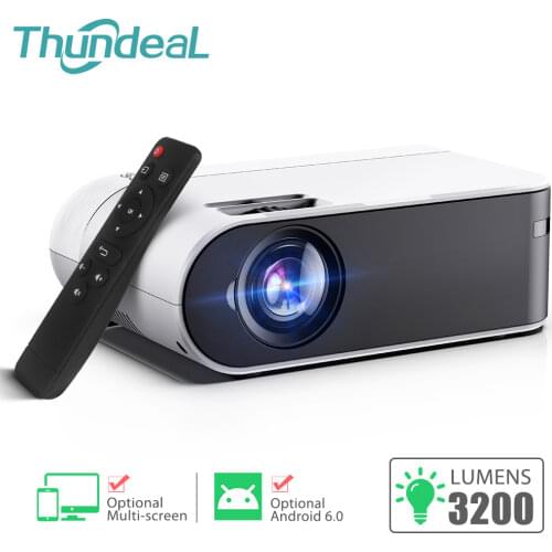 ThundeaL Mini Projector TD60 Portable Home Cinema 2400 Lumens Smartphone Multiscreen Video 3D Beamer Android WiFi LED Proyector