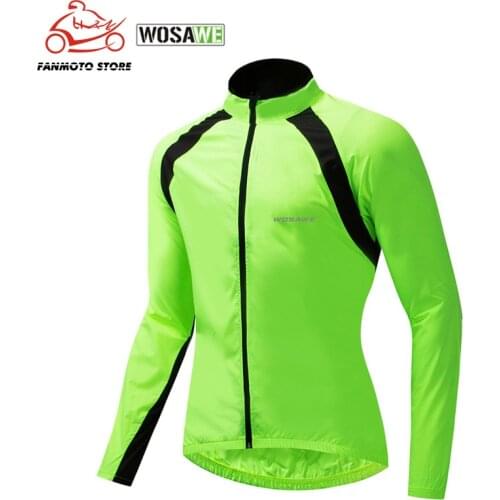 WOSAWE Motorcycle Jackets Bike Bicycle Cycling Cycle Water Repellent Rain Coat Raincoat Wind Coat Windcoat Jersey High Quality