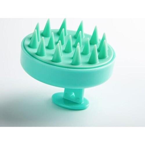 Soft Silicone Shampoo Brush Massage Shampoo Cleansing Scalp Home Shower Comb Scalp Slab Assistant Tools