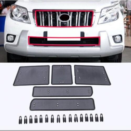 Stainless Steel Front Insect Screen For Toyota Prado 2010 2011 2012 2013 Protective Grille Accessories