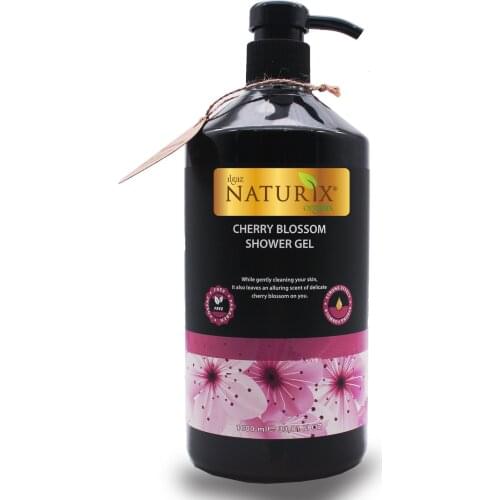 Organic Japanese Cherry Shower Gel 1000 ml Paraben Phosphate free Big size Moisturizing Shower Gel