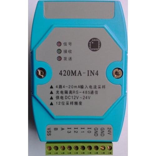 4-20mA Ma Switch, 485 Current Signal Collector Module, MODBUS RTU Protocol, Photoelectric Isolation Communication