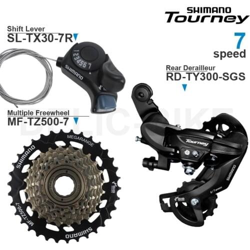 SHIMANO Tourney 6v 7v Groupset 6/7 Speed SL-TX30 shifters TY300 Rear Derailleur TZ500 Freewheel for MTB Bike Original parts