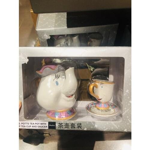 Shanghai Disney cartoon teapot Mrs. Archie teapot ceramic cup saucer teacup set decoration gift AG2555