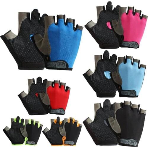 New Cycling Equipment Anti-slip Anti-sweat Men Women Half Finger Gloves Breathable Anti-shock Sports Gloves Bike Bicycle Glove