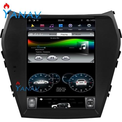 10.4 inch Android 9 WiFi GPS Navigation For-Hyundai IX45 Santa Fe 2013-2018 Vertical Touch Screen Radio Dvd Player Car Stereo