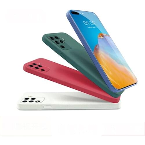 For OPPO Reno 5 Lite Case Liquid Soft Silicone Phone Cover For Reno 5 Lite A94 4G чехол