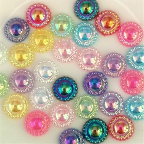 10mm 120pcsAB Flatback Rhinestone and Crystal Acrylic Stone Rhinestone DIY Clothes Crafts