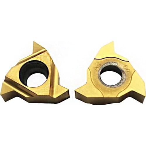 10pcs turnning lndexable threading carbide inserts RT16.01N AG60 for lnternal threading turning holders