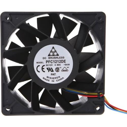 120x120x38mm Brushless DC12V 4.8A 11-Blade Cooling Fan 12038 For Delta PFC1212DE