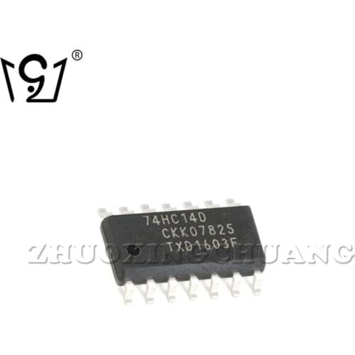 20PCS 74HC14D,653 SOIC-14 Angular inverse Schmitt trigger logic chip