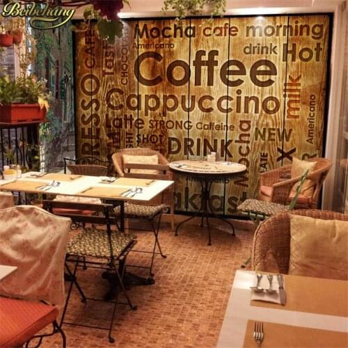 Beibehang cafe dimensional retro papel de parede 3d mural wallpaper modern wood brick background wall paper Bar Continental