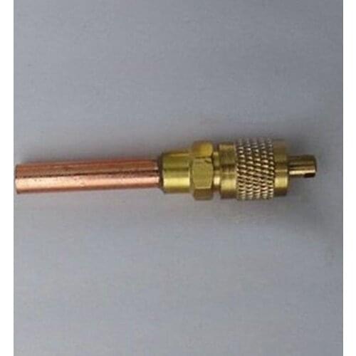 6.35x0.6x40mm Copper Gas Access Valve With Coper Tube For Fridge Freezer