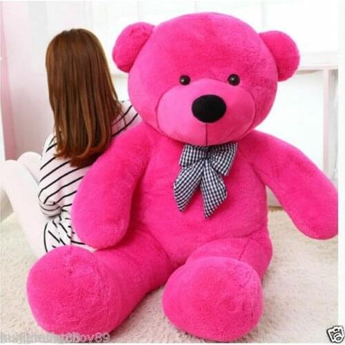 80cm-180cm)Cotton Giant Bow Tie Colorful Plush Stuffed Teddy Bear Skin Friendly Stuffed Toy Plush/Nano Doll Cotton