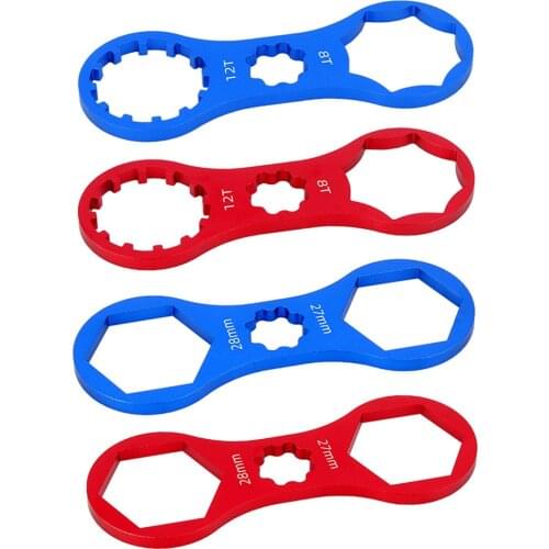 Aluminum Bicycle Front Fork Wrench for Suntour XCM/XCR/XCT/RST Mountain MTB Bike Front Fork Cap Spanner Disassembly Repair Tool