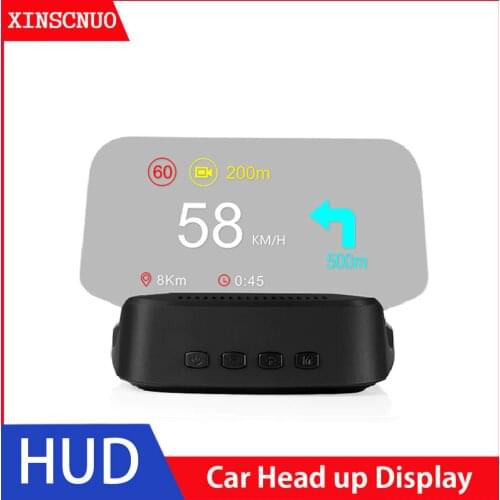 Car HUD Head Up Display GPS Navigation OBD2 Head-Up Display Universal Scanner On-board Computer Bluetooth Speedometer Projection