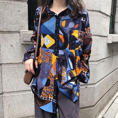 XEJ Street Style Blouses for Women Fashion Summer 2021 Womens Clothing Chiffon Blouse Womens Long Sleeve Top Vintage Clothes