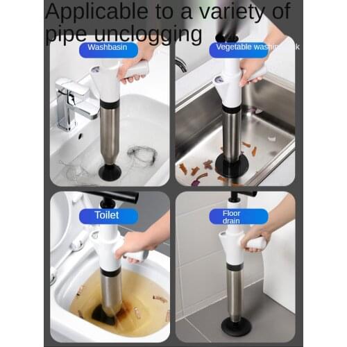 To clear the toilet through the sewer, poke the water pipe and the toilet pipe is blocked