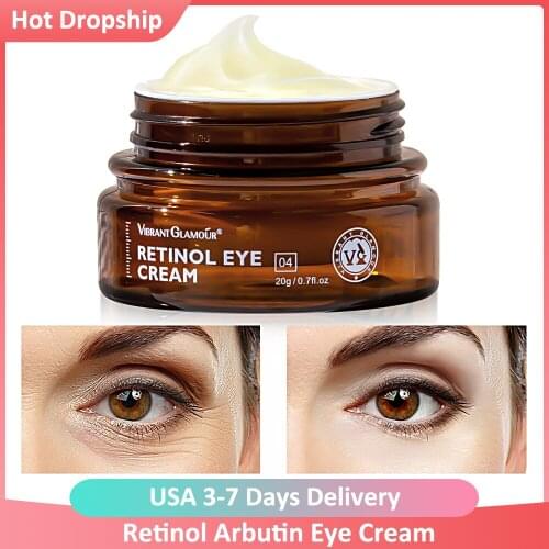 Double Retinol Arbutin Eye Cream Anti-Wrinkle Remover Instant Firmly Anti-aging Moisturizing Remove Fineline Eye Face Cream