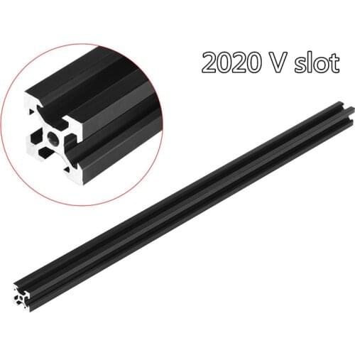 10PCS 100-600mm 2020 V Slot Aluminum Profile Extrusion Frame for CNC Laser Engraving Machine 3D Printer Camera Slider Furniture