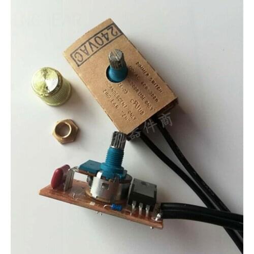 ZE-03 Rotary Full Range Inline Table Lamp Dimmer Switch Light LED 300W Max GS28