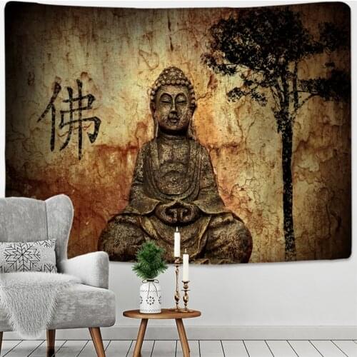 Indian Buddha Meditation Tapestry Wall Hanging Mandala Hippie Bohemia Religion Yoga Mat Sheet Home Decor