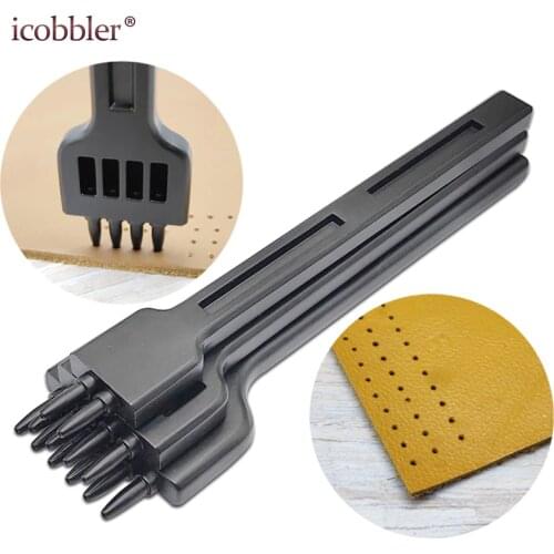 Leathercraft Tools Punch Cutting Stitch for Wallet Belt Hole Puncher Leather Template Eyelet Craft Die Cut Stitch Sewing Tool