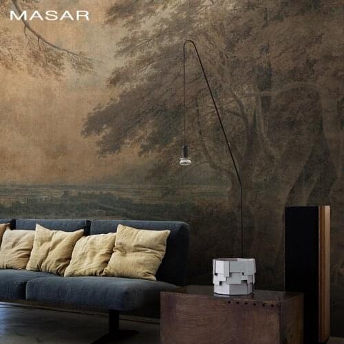 MASAR Abstract tree HD environmental protection mural sofa corridor restaurant background wall wallpaper Western landscape
