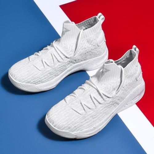 2021 New Men Breathable Basketball Shoes Mans Shockproof High Top Sneakers Cushioning Sport Shoes Outdoor Training Ankle Boots