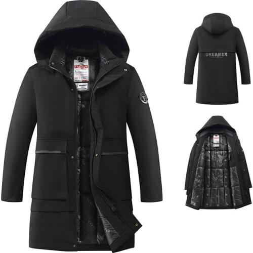 Mens Cotton Padded Down Jacket 2020 Winter Warm Mans Parkas Coat for Men Cotton Padded Jacket Windbreaker Overcoat Men Clothes