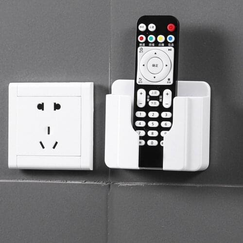 Wall Holder For Remote Control Tv Dvd Vcr Step Remote Control Mobile Phone Holder Stand Storage Organizer Wall Holder stand