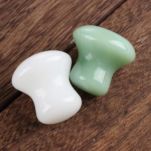 Mushroom Face Lifting Tool Jade Roller Massage Rose Quartz Roller Slimming Natural Jade Facial Massage Roller Stone Skin Massage